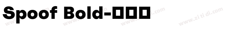 Spoof Bold字体转换
